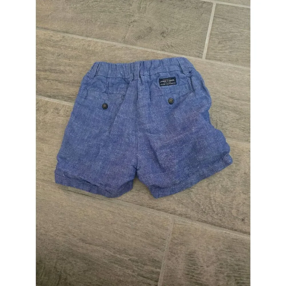 Toddler Boys‎ Lot of Janie and Jack Shorts Size  18 to 24 Months Linen Swim